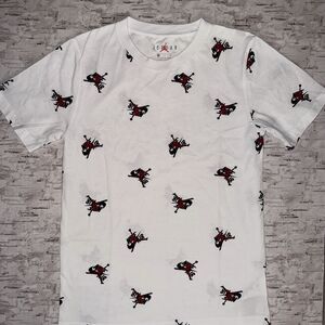 Nike Air Jordan Boys Wings White Large Short Sleeve Shirt